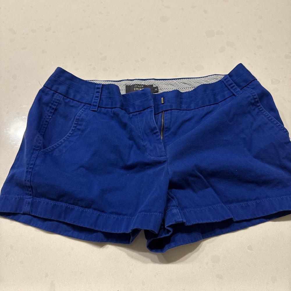 J. Crew Indigo Blue Women's Chino Shorts